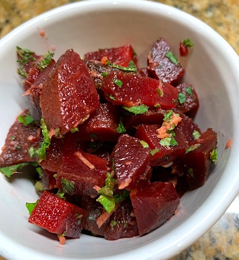 Beetroot, Ginger & Mint Salad