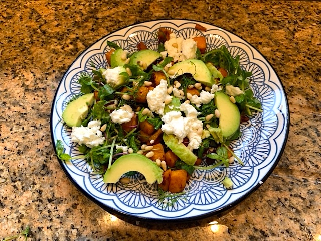 Harissa Butternut Squash Salad