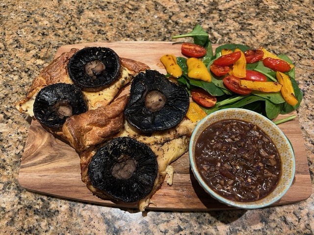 Mushroom Toad In Hole with Pepsi Gravy