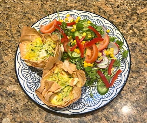 Cheese, Courgette & Honey Tartlets