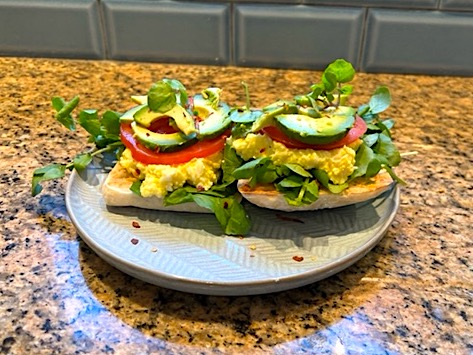 Egg Mayo Open Sandwich