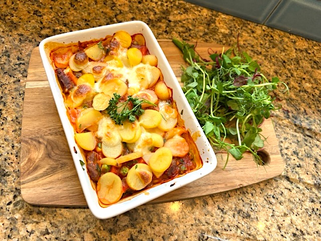 Beef & Mozzarella Hotpot