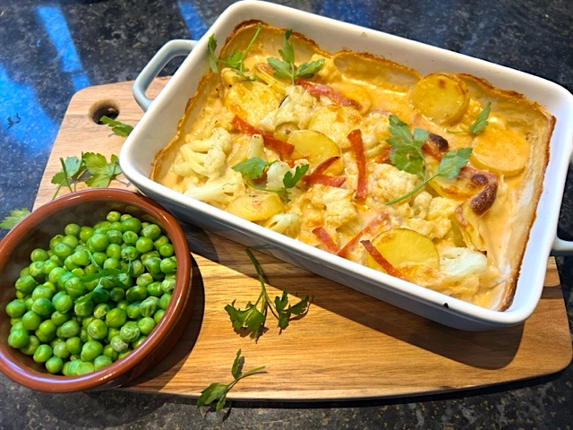 Potato & Pepperoni Bake