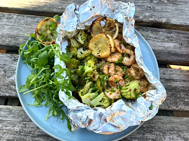 Baked Garlic Prawns